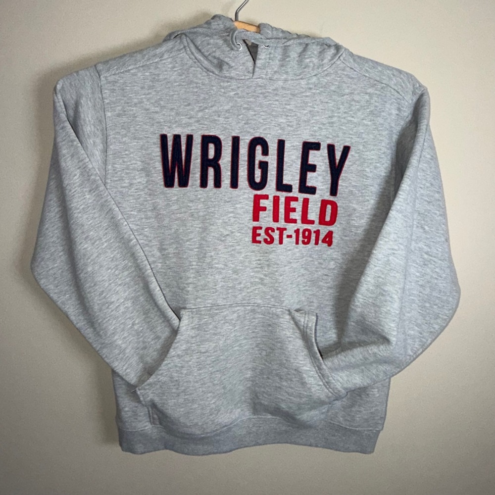 Fundy Resort Wear Wrigley Field Est 1914 Hoodie Gray Mens Large Chicago Cubs
